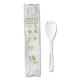 World Centric® TPLA Compostable Cutlery, Spork, White, 750/Carton RK-PS-I