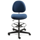 Bevco ESD Task Chair,Fabric,Navy V850SHC
