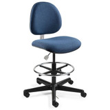 Bevco ESD Task Chair,Fabric,Navy V850SHC
