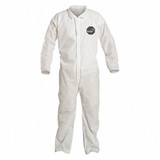 Dupont Collared Coveralls,3XL,White,SMS,PK25 PB120SWH3X002500