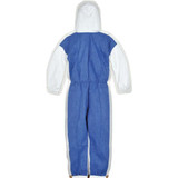 Dupont Coveralls,M,Blue/Wht,Tyvek 400 D,PK25 TD127SWBMD0025CM