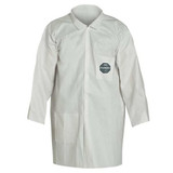 Dupont Lab Coat,White,Snaps,L,PK30  NG212SWHLG003000