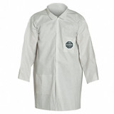 Dupont Lab Coat,White,Snaps,2XL,PK30  NG212SWH2X003000