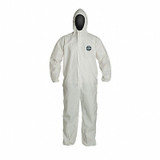 Dupont Hooded Coveralls,M,Wht,ProShield 60,PK25 NG127SWHMD0025NP