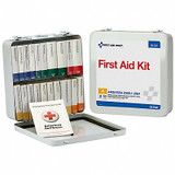 First Aid Only FirstAidKit w/House,130pcs,9.5x6.5",WHT 91331