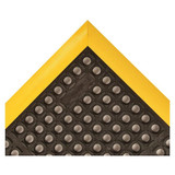 Notrax Drainage Mat,Black wYlwBrdr,3ft2"x5ft4" 549S3864YB