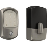 Schlage Encode Smart WiFi Deadbolt with Satin Nickel Greenwich Trim