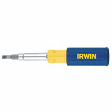 Irwin Multi-Bit Screwdriver,9-in-1,6" L 2051100