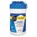 Sani Professional Sanitizer Wipes,,6 inL,5 inW,PK12 P43572