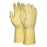 Mcr Safety Chemical Gloves,L,Amber,Latex,PR 5090E