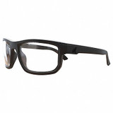 Edge Eyewear Safety Glasses,Clear Lens,Black Frame,M ZDF111VS