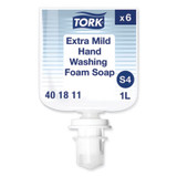 Tork® Extra Mild Foam Soap, Unscented, 1 L Refill, 6/Carton 401811