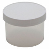 Dynalon Jar,250 mL,66 mm H,White,PK10 421145