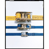 Lift-All Tie Down Strap,Flat-Hook,Yellow 61001X20