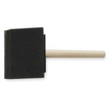 Sim Supply Foam Brush,3 in,Soft,Flat Wood Handle  1XRK2