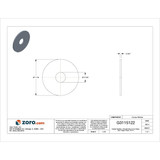 Manufacturer Varies FndrWsh,Znc,Stl,5/16",1 1/4x0.052in,50PK Z0465