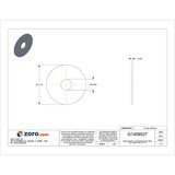 Manufacturer Varies FndrWsh,Znc,Stl,3/8",1 1/2x0.052in,50PK Z0469