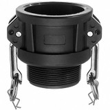 Usa Sealing Cam/Groove Fitting,Socket,MNPT,3-1/8" L  BULK-CGF-366