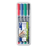 Staedtler® MARKER,LUMOCOLOR,4PC,AST 313 WP4