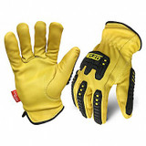 Ironclad Performance Wear Leather Work Glove,Tan,XS/6,Leather,PR ILD-IMPC5-01-XS