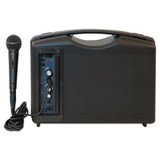 AmpliVox® Bluetooth Audio Portable Buddy with Wired Mic, 50 W, Black S222A