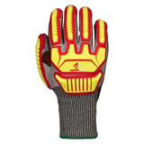Tenactiv Work Gloves,Nitrile,XL,Black/Gray,PR STAGBLPVB-XL