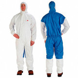 3m Protective Coverall,3XL,Blue/White,SMS  4535-3XL