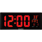 Global Industrial 4'' LED Digital Clock 6"" Power Cord with USB