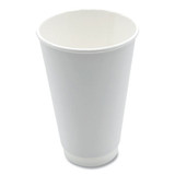 Boardwalk® Paper Hot Cups, Double-Walled, 16 oz, White, 500/Carton BWKDW16HCUP