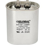 Global Industrial B461387 40 +/- 5 MFD 440V Run Capacitor Oval