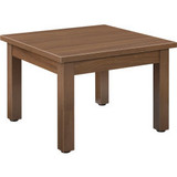 Interion Wood End Table - 24"" x 24"" - Walnut