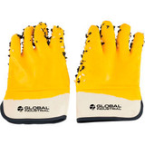 Global Industrial PVC Chip Safety Gloves Yellow 1/Pair