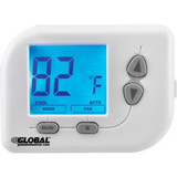 Global Industrial Programmable Thermostat Heat Cool Off Mode 5-1-1 Programmable