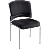 Interion Brookville Collection Guest Chair With Mid Back Fabric Black