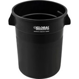 Global Industrial Plastic Trash Can - 32 Gallon Black