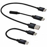 Mobilespec Cable Kit,Black,10 in L Cable  MBS05100