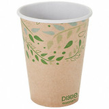 Dixie Disp Hot Cup,12 oz,BL/BRN/GRN,PK1000 2342R