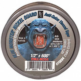 Blue Monster Anti-Seize Tape,1/2 in,Silver,600 in 70894