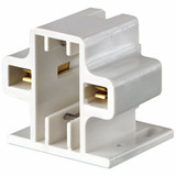 Leviton Lampholder,75 W,White,2-Pin (G23) 26719-200