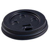 Sim Supply Disp Hot Cup Lid,10 oz-20 oz,BLK,PK1000  E1020-DLB