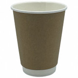 Sim Supply Disposable Hot Cup,12 oz,Kraft,PK500  EHCDW12-K
