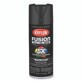 Fusion All-in-One Paint + Primer, 12 oz, Black, Satin