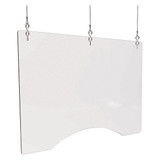 Deflecto Sneeze Guard,Polycarbonate,Clear,PK2 PBCHPC3624