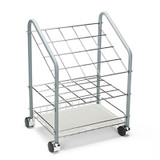 Safco® Wire Roll/Files, 20 Compartments, 18w x 12.75d x 24.5h, Gray 3091