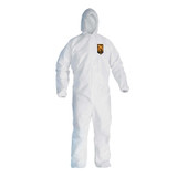 KleenGuard A20 Breathable Particle Protection Coverall, White, Large, ZF, EBWAH