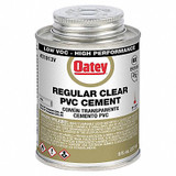 Oatey Cement,Brush-Top Can,8 fl oz,Clear 31013V