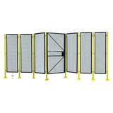 Manufacturer Varies Wire Mesh Panel,51 inx84 in 19N866