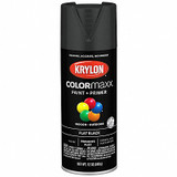 Colormaxx Spray Paint,Flat,Black,12 oz K05546007