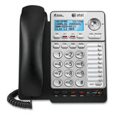 AT&T® Ml17928 Two-Line Corded Speakerphone, Black/silver ML17928