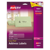 Avery® LABEL,EP,SHP,20UP,LSR,CLR 15661